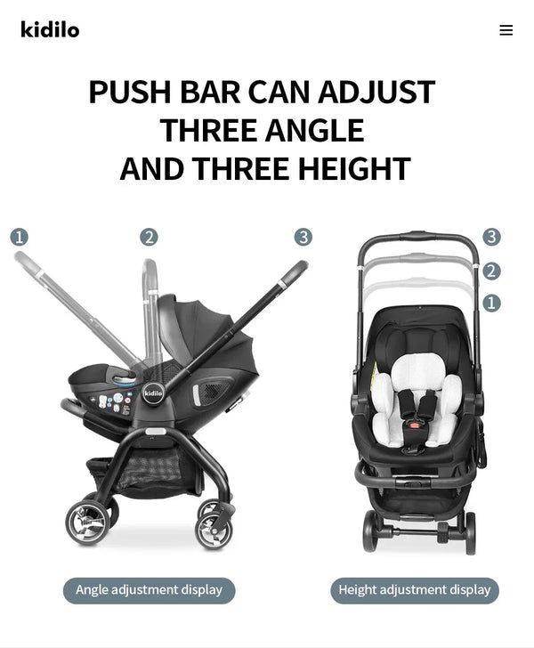 Comfy Cruiser Baby Stroller Two Way Lightweight Stroller for Safe Travel