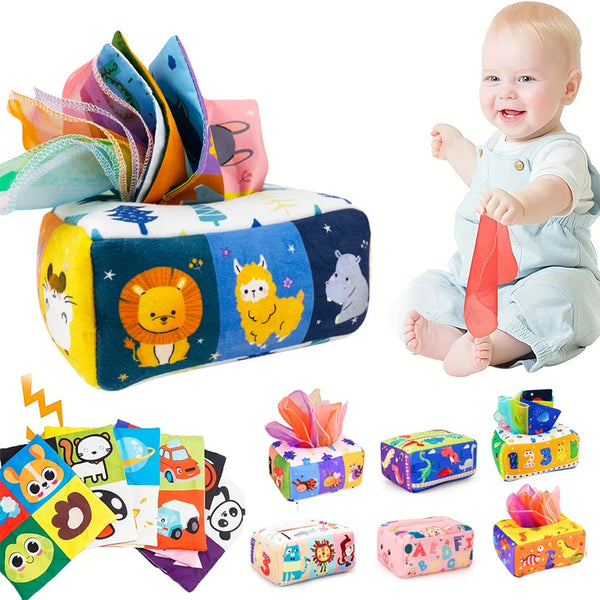 Magic Learning Tissue Box – Sensory Development Toy for Babies