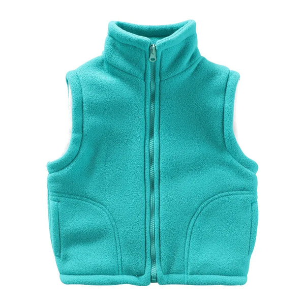 Fleece Kids Vest with Soft Polar Fabric for Warmth and Layering Comfort