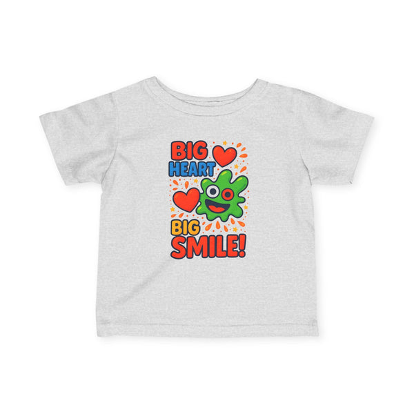 Big Heart Big Smile Baby Tee Soft Cotton Outfit