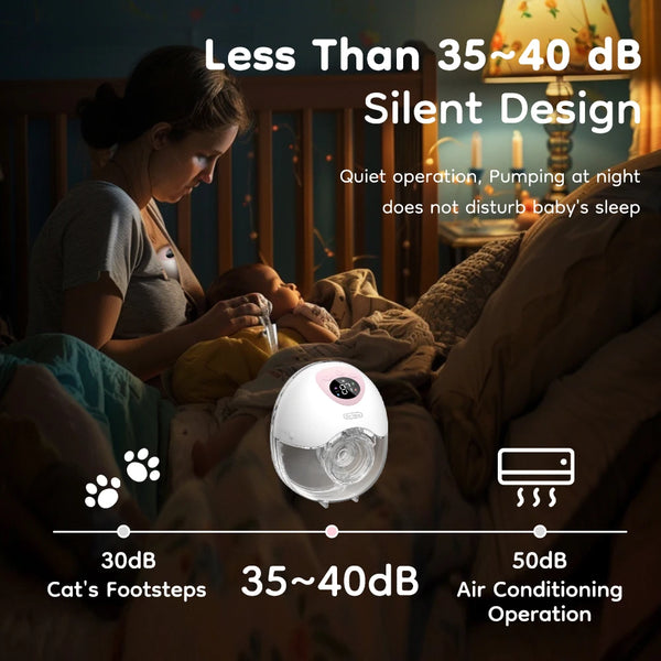 MAMIJOY Silent Wearable Breast Pump for Busy Moms