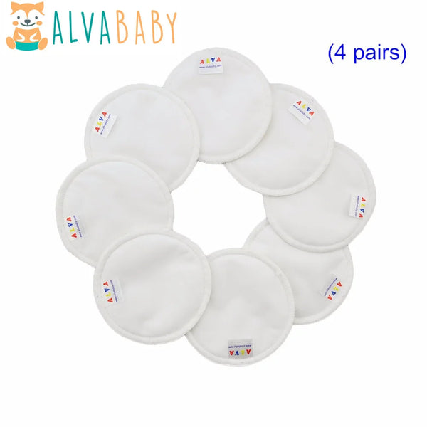 Soft Bamboo Nursing Pads Washable Breastfeeding Leak Protection