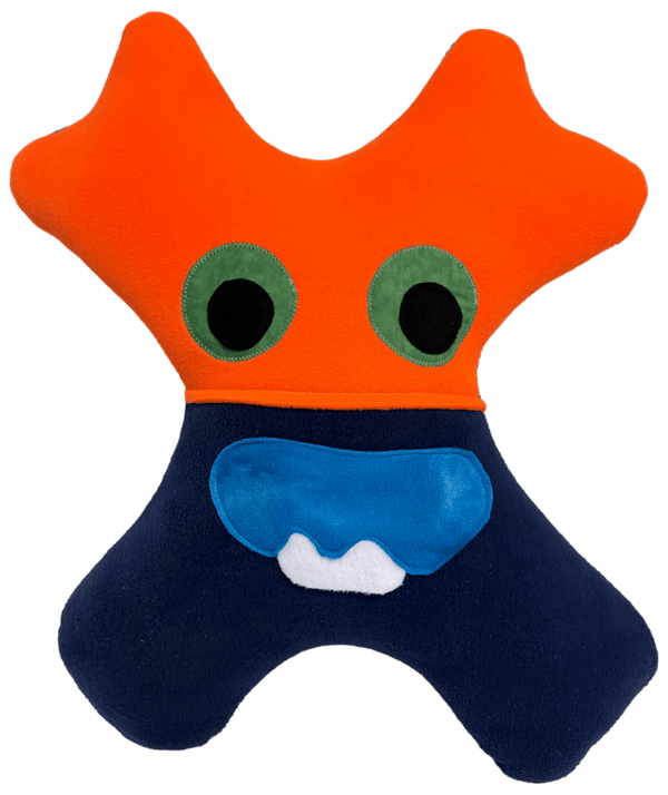 Amiba Monsters Car Pillow – Comfy Travel with Pocket & Certificate