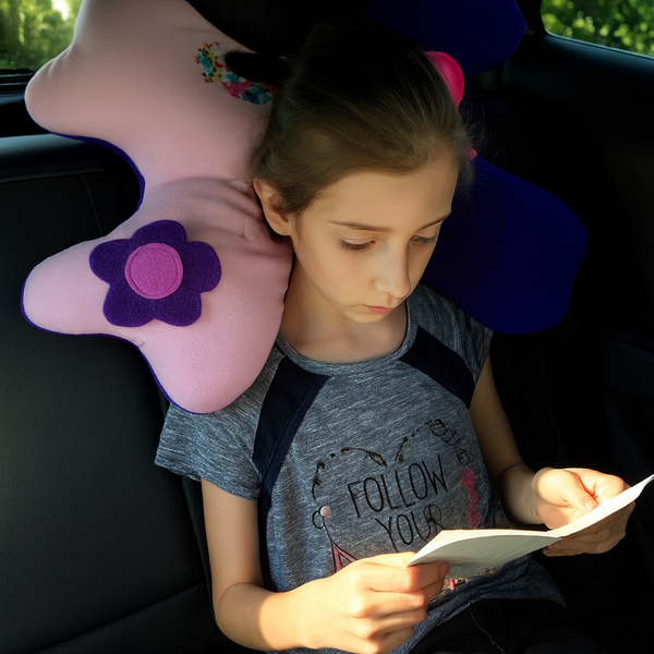 Cuddle Monster Travel Pillow Soft Ergonomic Neck Support for Kids and Adults