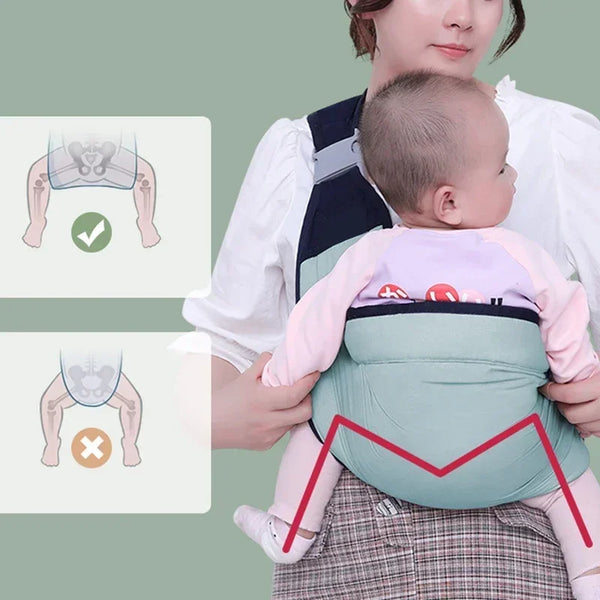 Baby Carrier Wrap Ergonomic Hands Free Sling for Newborns and Toddlers