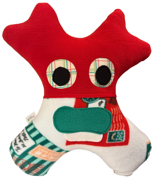 Soft monster pillow for kids travel comfort in the car