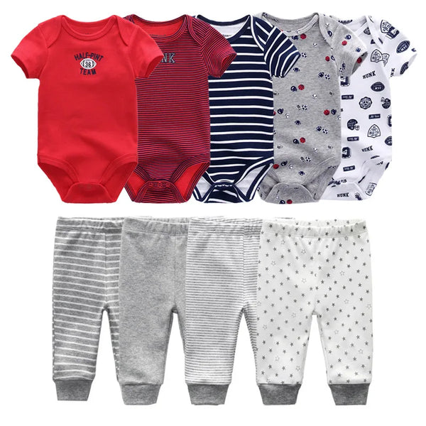 Cartoon Baby Clothes Set Soft Cotton Outfits for Comfort