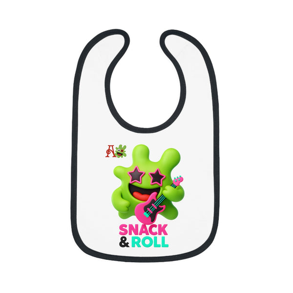 Bib - Amiba Monsters Snack and Roll Rock & Roll Theme