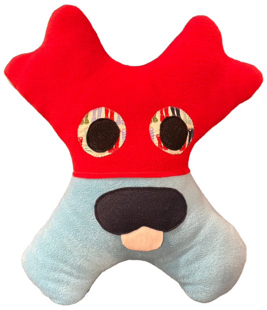 Handmade Amiba Monsters body pillow for kids travel comfort