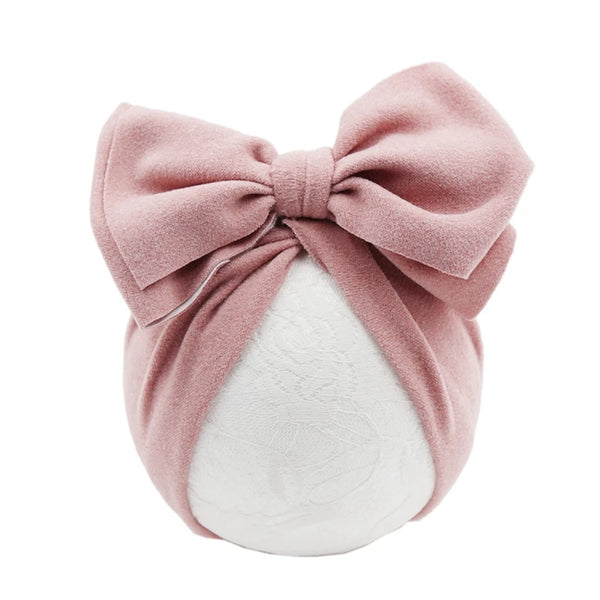 Adorable Baby Bow Beanies Soft Cotton Hats for Stylish All Season Warmth