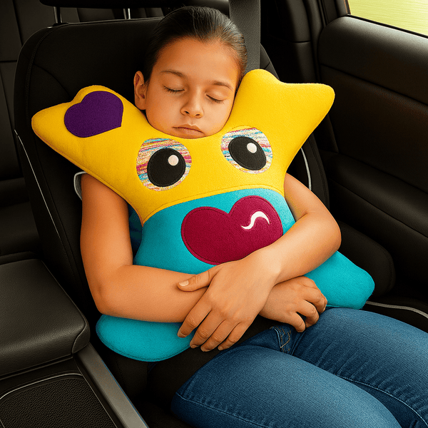 Amiba Monsters Travel Pillow for Kids’ Road Trip Comfort