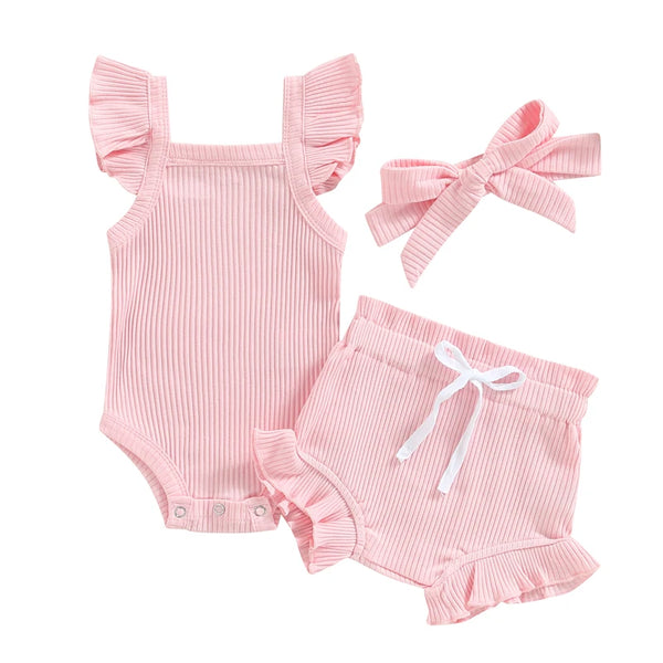Adorable Baby Summer Set Breathable Cotton Outfit for Play