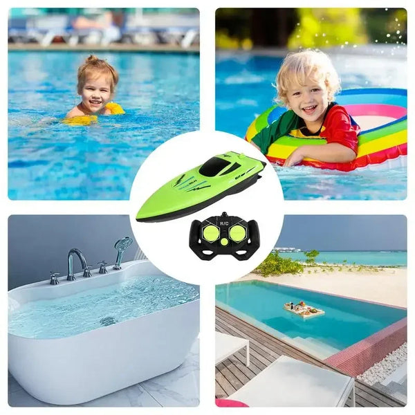 Speedy Aqua Racer Boat with Easy Controls for Fun Family Pool Racing Play