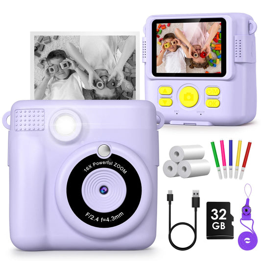 Instant print kids camera crafted for creative fun and tangible photo memories