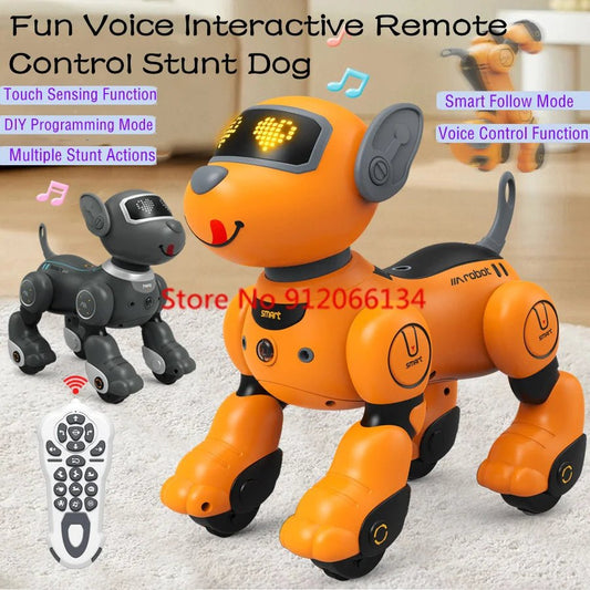Interactive robot puppy pal crafted with smart touch responsive play and fun tricks