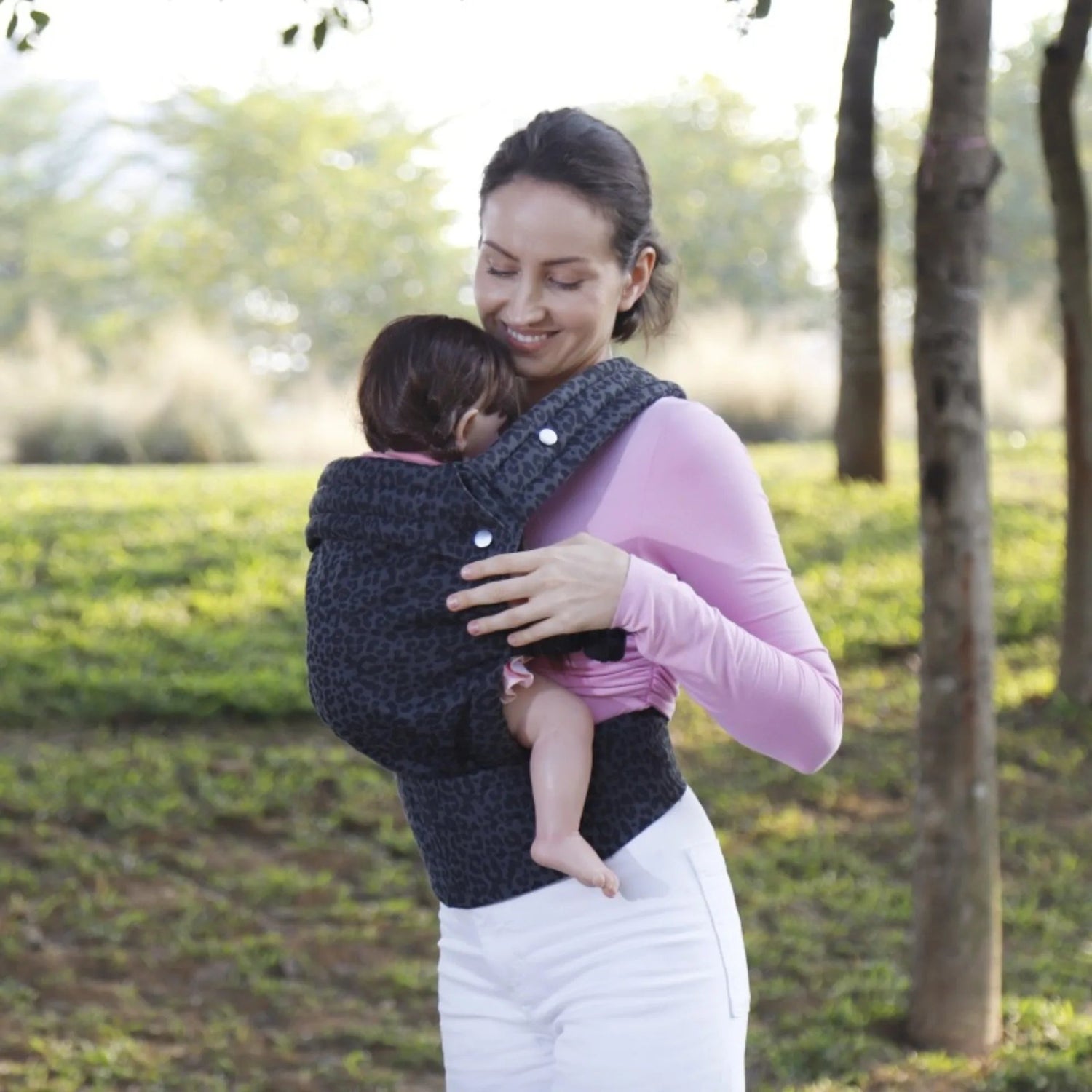Kangaroo Baby Wrap Carrier Soft Breathable Sling for Hands Free Support - Amiba