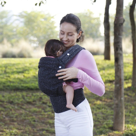 Kangaroo Baby Wrap Carrier Soft Breathable Sling for Hands Free Support - Amiba