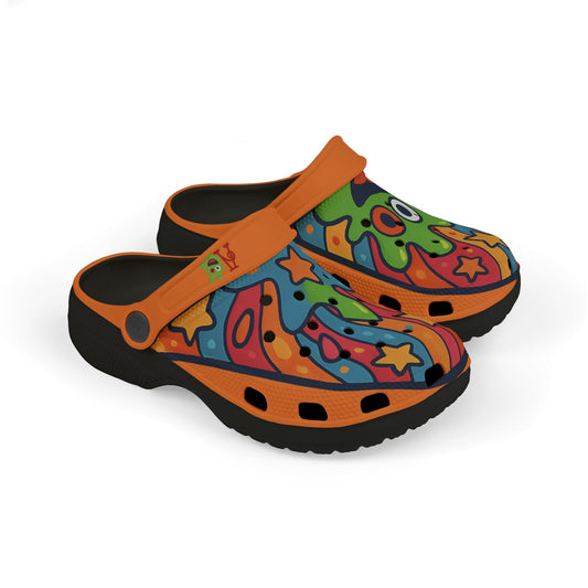 Kid's Clogs - Funky Amiba Blob Monster Design