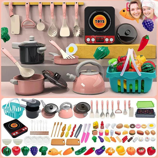 Kids Cooking Fun Set – Creative Educational Kitchen Play Toy - Amiba