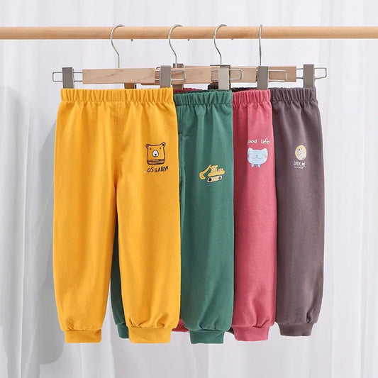 Kids Cotton Joggers with Breathable Durable Fabric for Active Comfort - Amiba