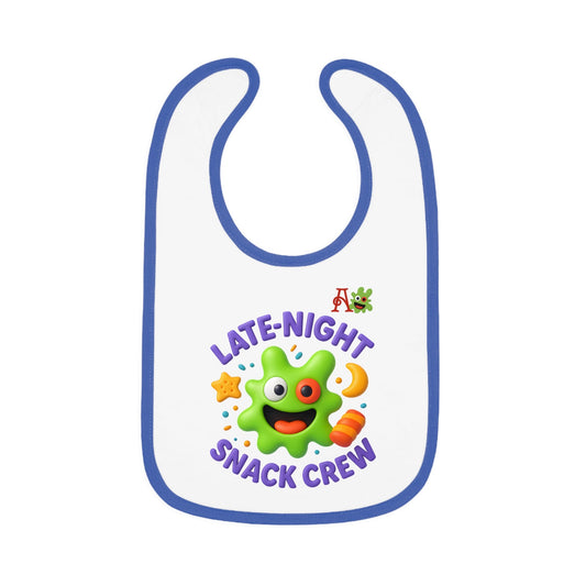 Late Night Snacks Amiba Monsters Baby Bib - Amiba