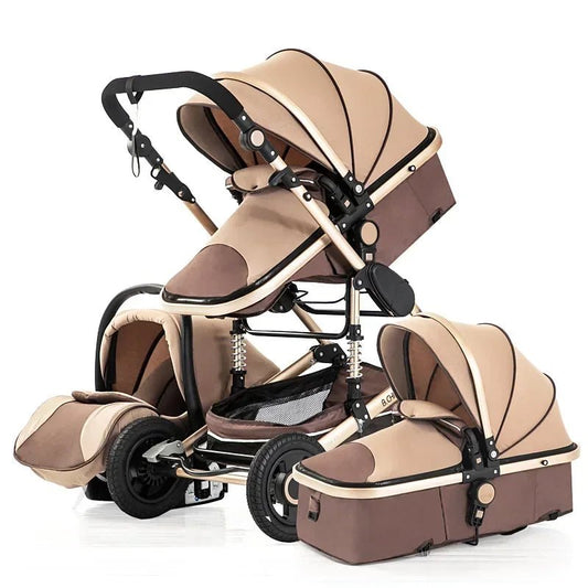 Luxury baby stroller delight with stylish frame and all terrain wheels, designed for comfort, durability, and ease of use on every family outing.