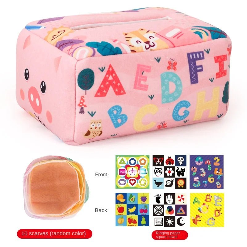 Magic Learning Tissue Box – Sensory Development Toy for Babies - Amiba