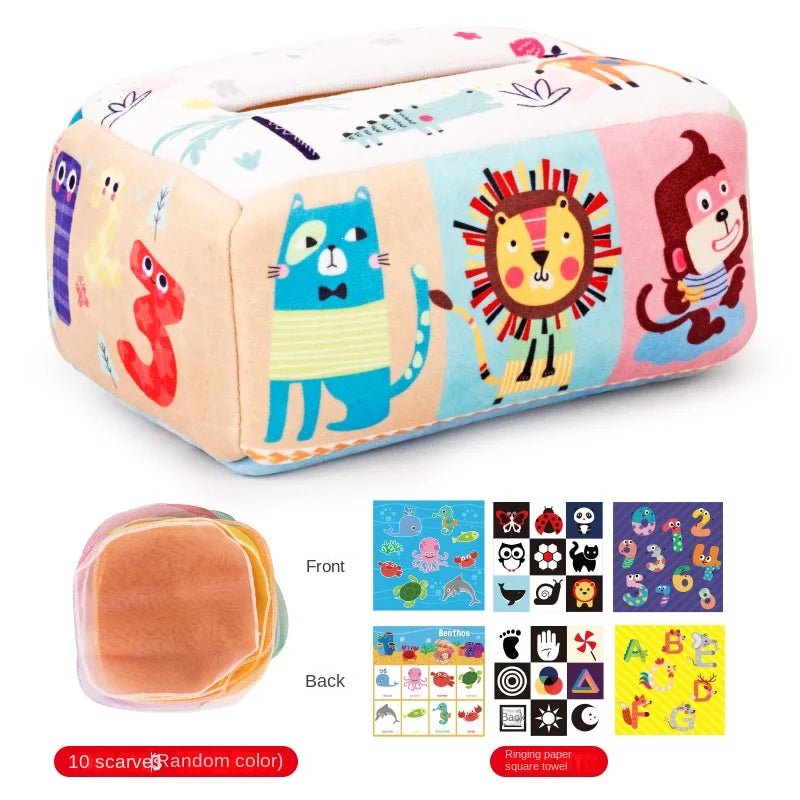 Magic Learning Tissue Box – Sensory Development Toy for Babies - Amiba