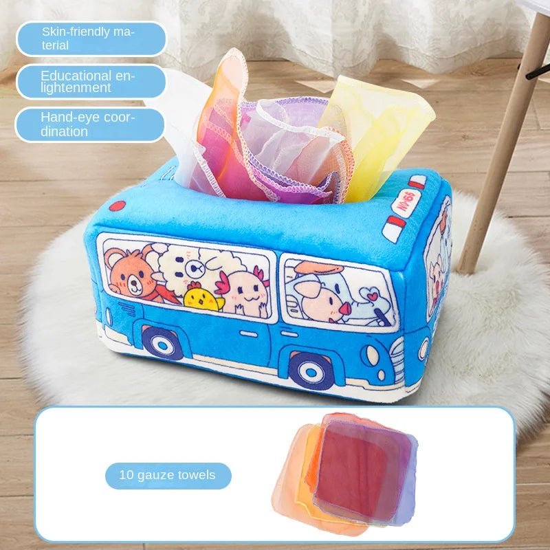 Magic Learning Tissue Box – Sensory Development Toy for Babies - Amiba