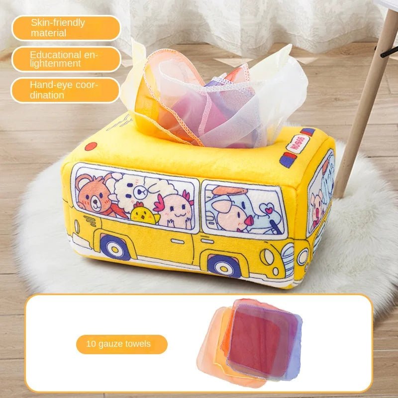 Magic Learning Tissue Box – Sensory Development Toy for Babies - Amiba