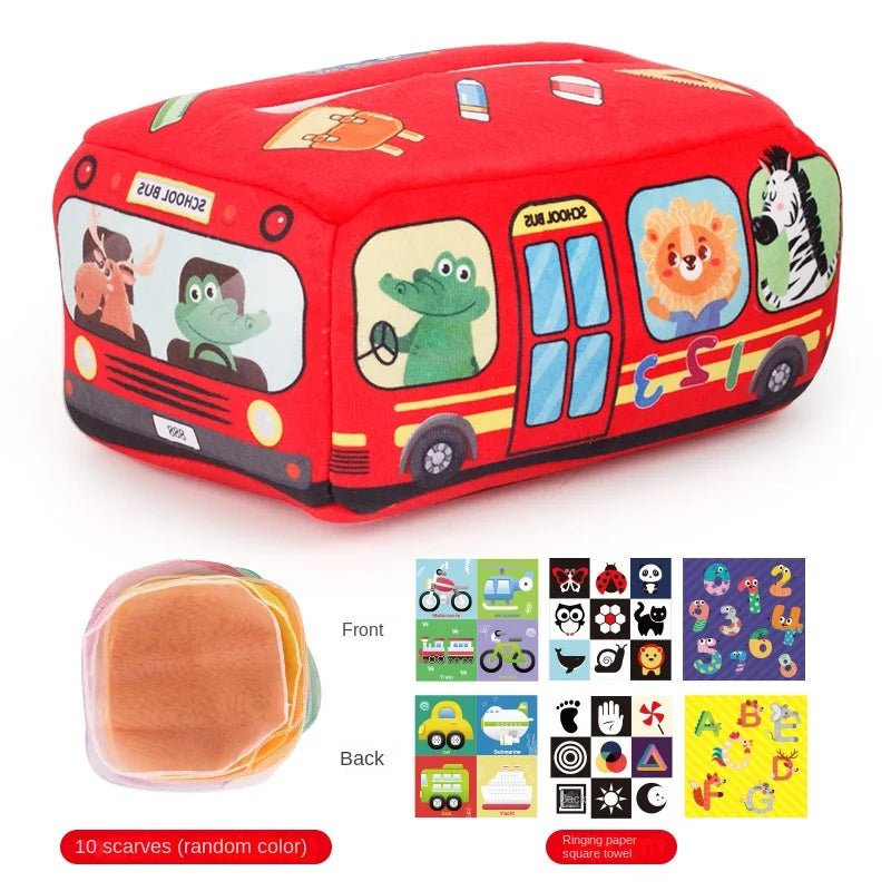 Magic Learning Tissue Box – Sensory Development Toy for Babies - Amiba
