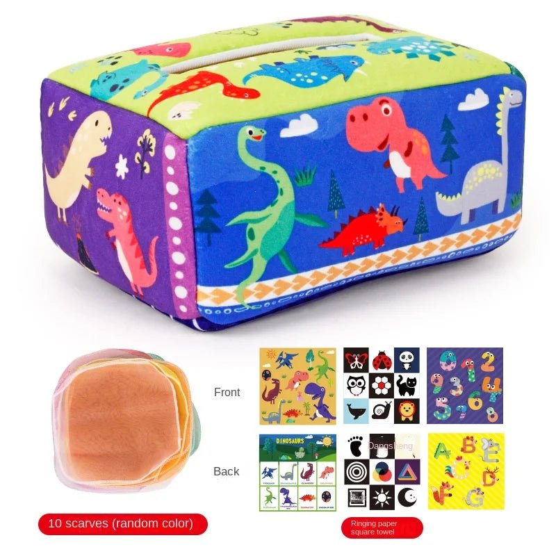 Magic Learning Tissue Box – Sensory Development Toy for Babies - Amiba