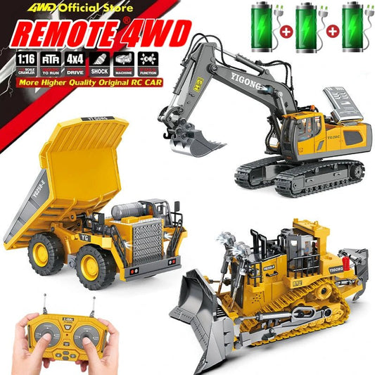 Mighty Excavator Toy Set with realistic design sparks creativity, motor skills, and endless imaginative construction play for kids.