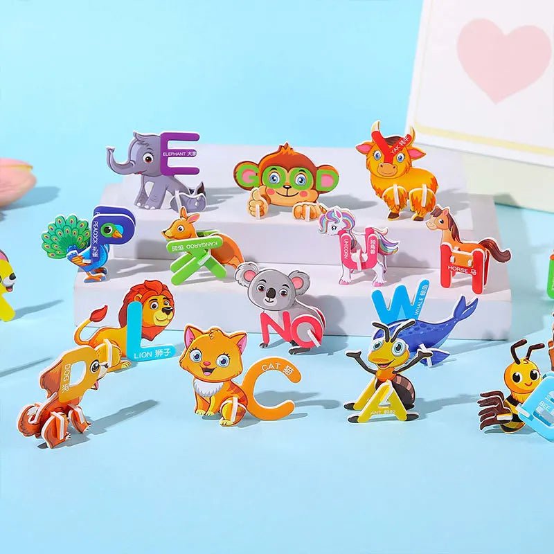 Colorful Mini Animal Puzzle Fun Set sparks imagination, motor skill growth, and problem-solving through fun, safe, and educational play.