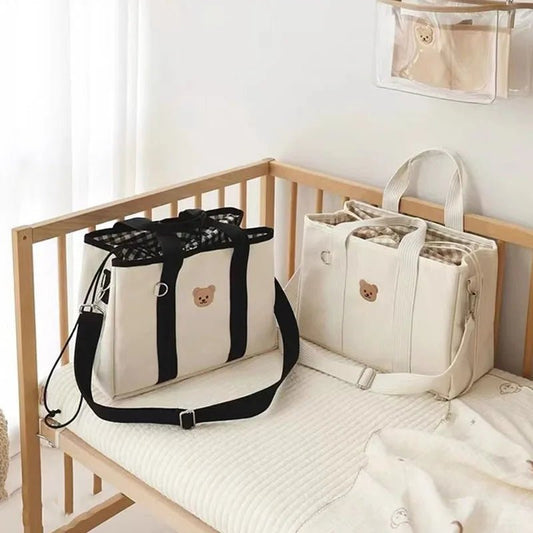 Moms Perfect Baby Bag keeps outings stress-free with organized compartments for diapers, bottles, and essentials, blending style with practical parenting ease.