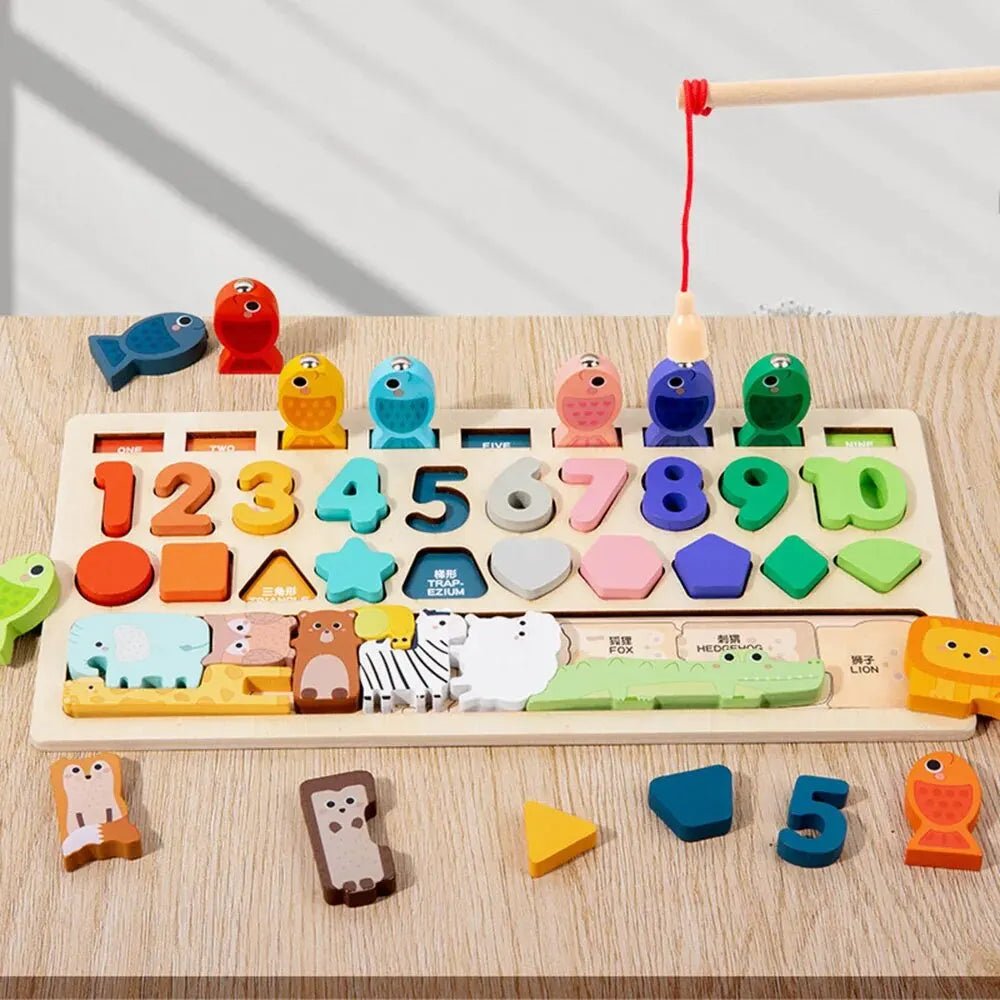 Montessori Fun Busy Board helps kids explore shapes and numbers through interactive play, boosting fine motor skills and early learning development.