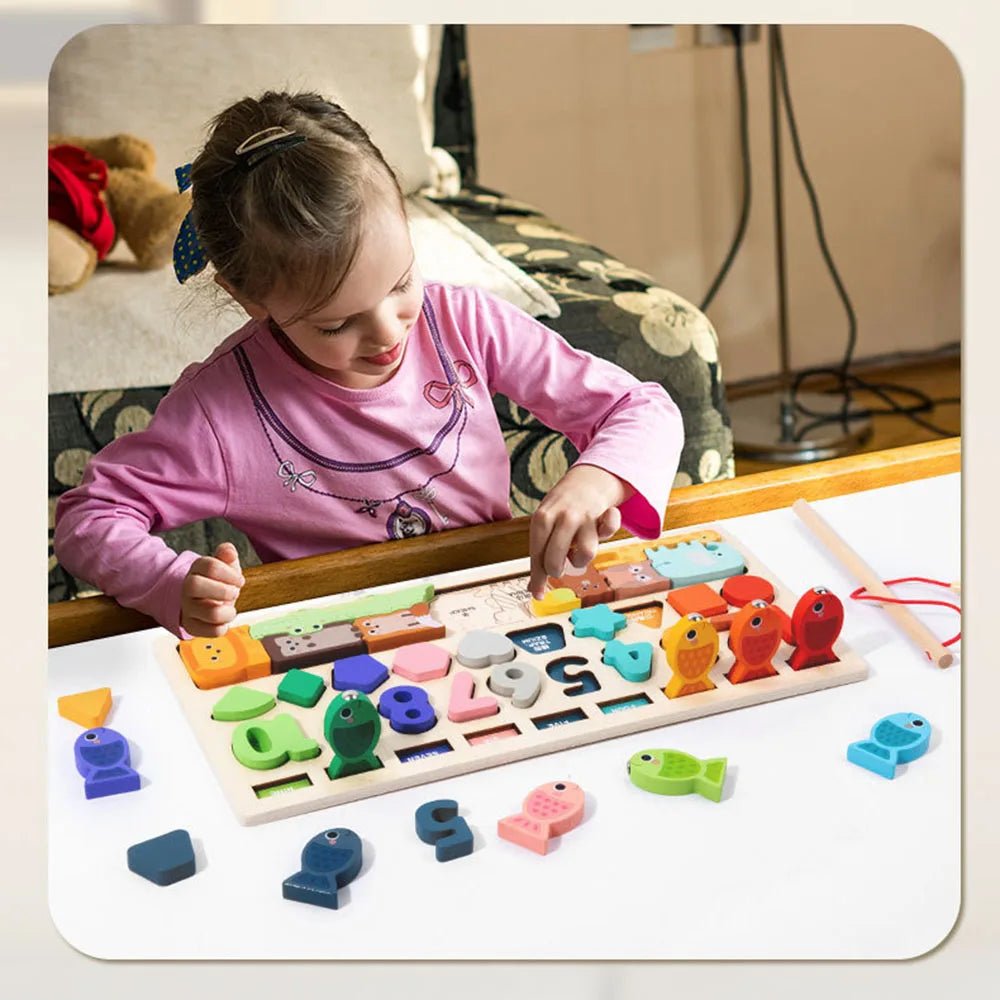 Montessori Fun Busy Board inspires creativity and learning, teaching shapes and numbers while helping toddlers develop focus and motor coordination.