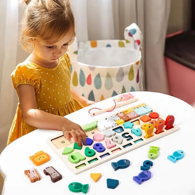 Keep little hands engaged with the Montessori Fun Busy Board, a shape and number learning toy designed to inspire curiosity and hands-on discovery.