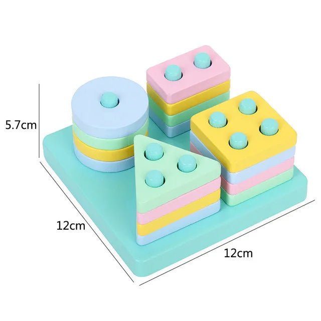 Montessori Macaron Color Blocks support fine motor development, creativity, and focus through engaging wooden stacking play for toddlers every day.