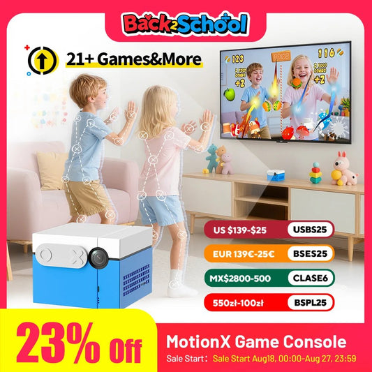 MotionX Family Fun Console delivers interactive games that keep kids and adults active, promoting fitness, fun, and bonding through exciting play at home.