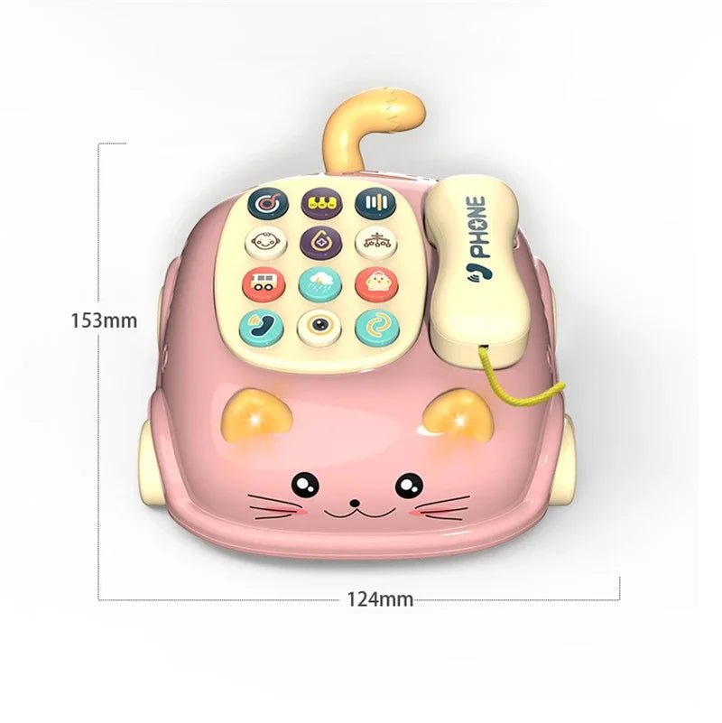 Musical Learning Cat Phone – Interactive Educational Toy for Kids - Amiba