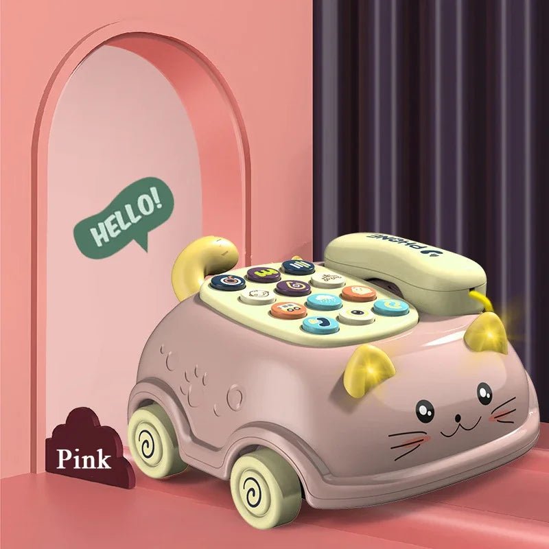 Musical Learning Cat Phone – Interactive Educational Toy for Kids - Amiba