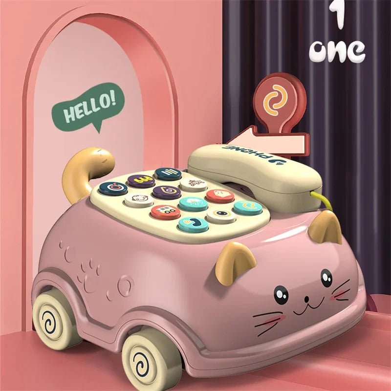 Musical Learning Cat Phone – Interactive Educational Toy for Kids - Amiba