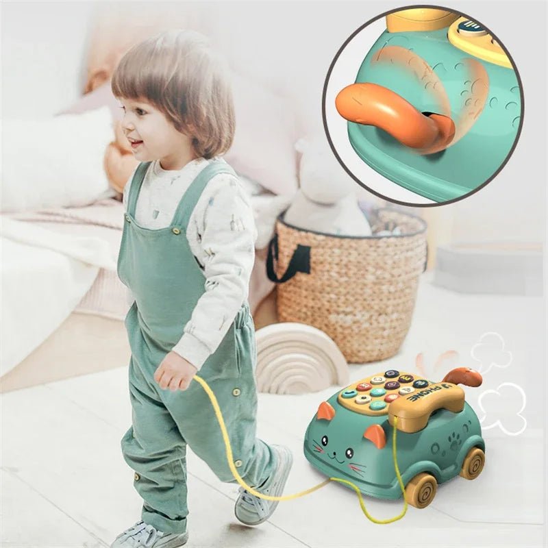 Musical Learning Cat Phone – Interactive Educational Toy for Kids - Amiba