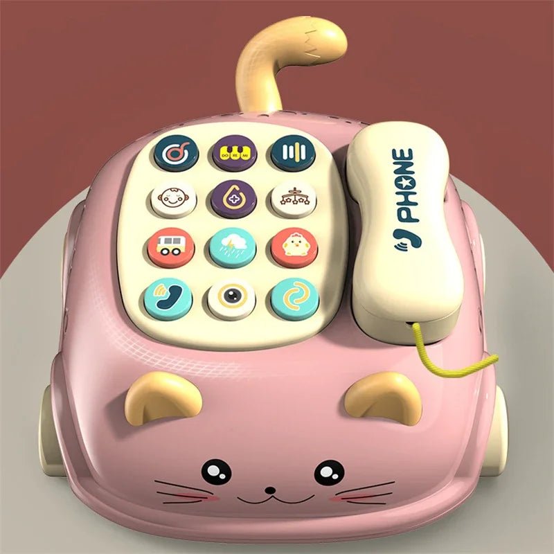 Musical Learning Cat Phone – Interactive Educational Toy for Kids - Amiba