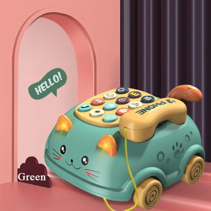 Musical Learning Cat Phone – Interactive Educational Toy for Kids - Amiba