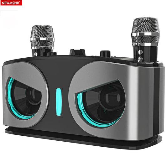 Owl Tunes Bluetooth Speaker with dual mics delivers powerful sound and fun, perfect for karaoke nights, family parties, and outdoor entertainment.