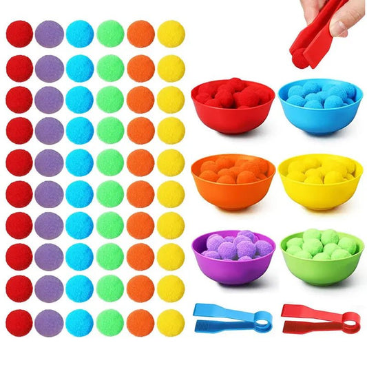 Rainbow Sorting Fun Set helps kids learn colors and boost motor skills through interactive educational play.