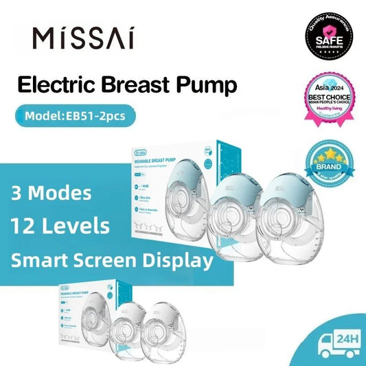Silent Wearable Nursing Pump offers hands-free comfort with discreet, portable milk expression for busy moms.