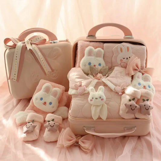 Snuggly Newborn Gift Box includes premium winter clothing to keep babies warm and stylish all season.